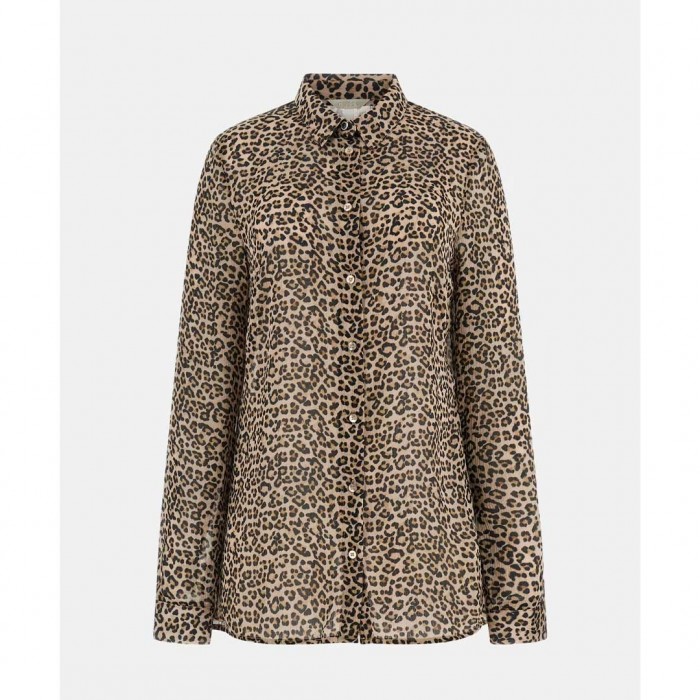 GUESS Leopard-print chiffon shirt