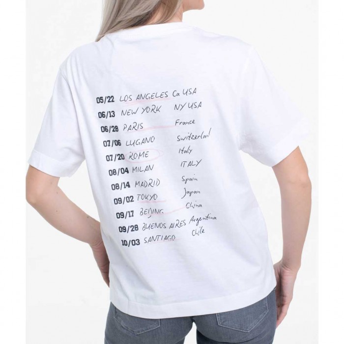 GUESS WOMAN CROP T SHIRT WHITE
