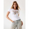 GUESS WOMAN T SHIRT REGULAR FIT WHITE GUESS WOMAN T SHIRT REGULAR FIT WHITE