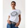 GUESS Slim-fit 4G logo T-shirt WHITE