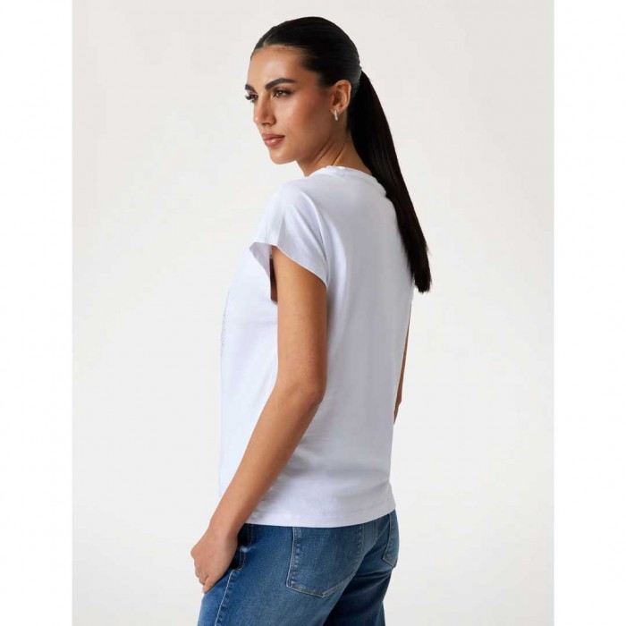 GUESS Slim-fit 4G logo T-shirt WHITE