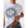GUESS Slim-fit 4G logo T-shirt WHITE