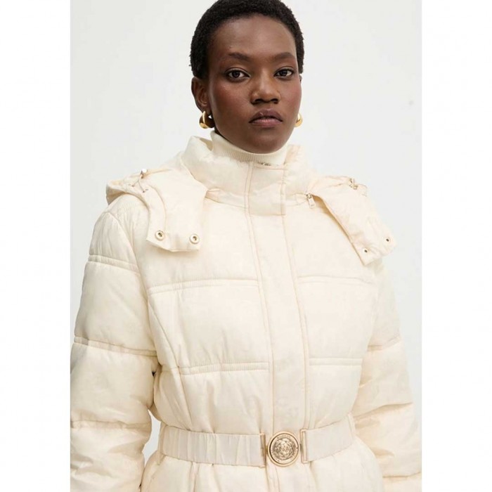 GUESS Women's Puffer Jacket for Winter ECRU