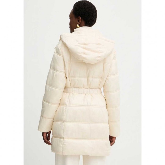 GUESS Women's Puffer Jacket for Winter ECRU