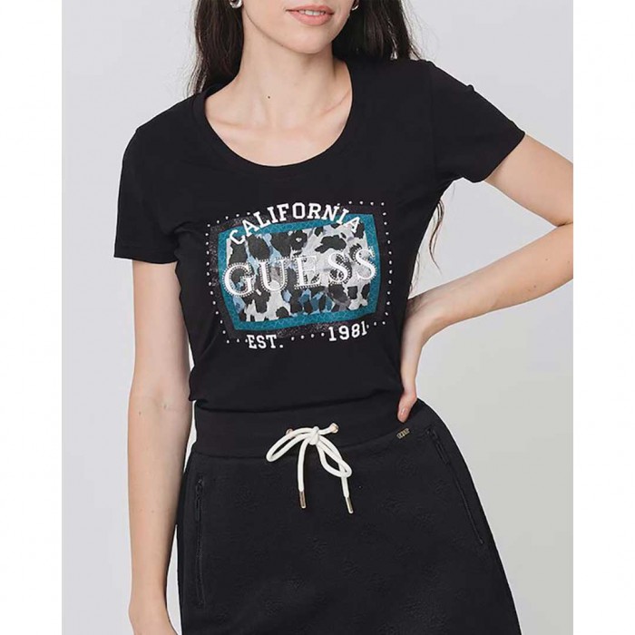 GUESS Women's Blouse Jet Black