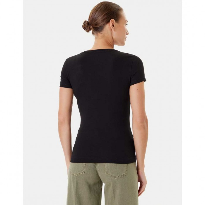 GUESS WOMAN T SHIRT REGULAR FIT BLACK