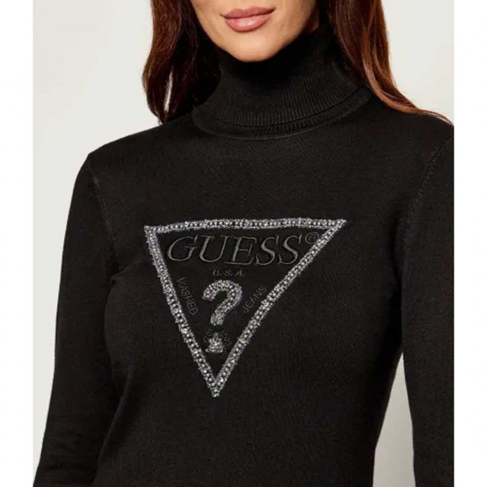 GUESS Women's Sweater Turtleneck Black