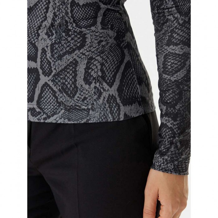 GUESS WOMAN One-shoulder top BLACK/GREY