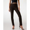 GUESS WOMAN Slim-fit mid-rise pants BLACK/BROWN GUESS WOMAN Slim-fit mid-rise pants BLACK/BROWN