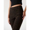 GUESS WOMAN Slim-fit mid-rise pants BLACK/BROWN GUESS WOMAN Slim-fit mid-rise pants BLACK/BROWN