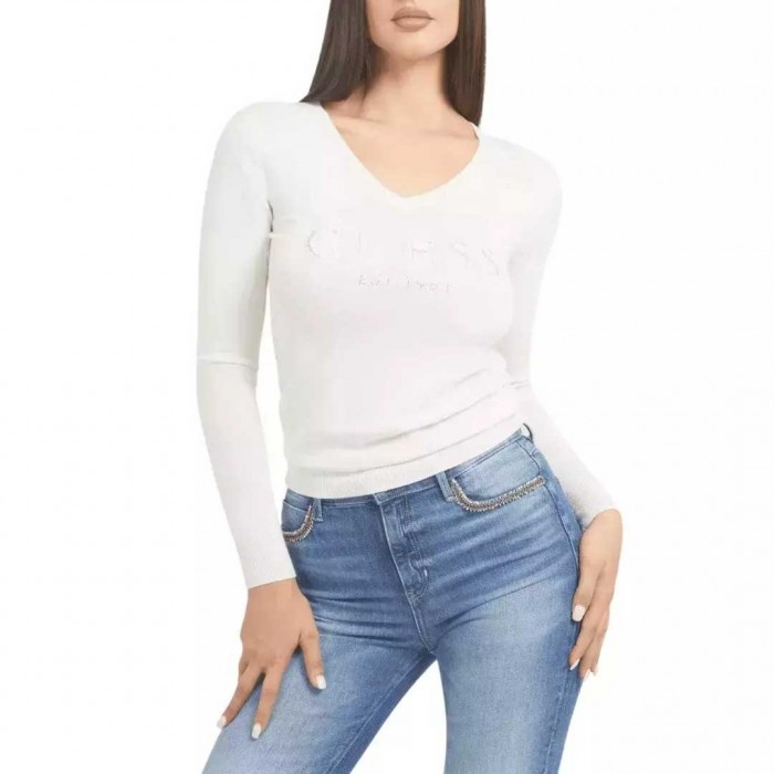 GUESS Women's Sweater White 1