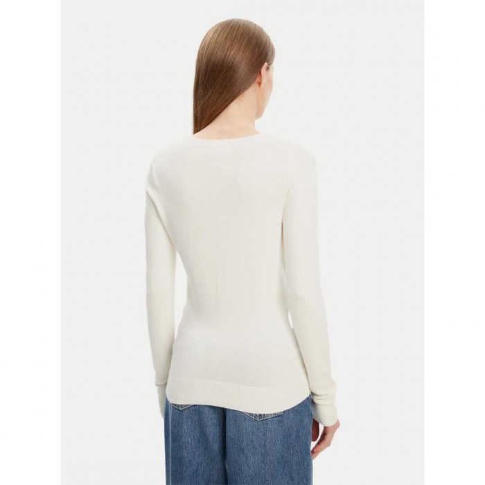 GUESS WOMAN PULLOVER ECRU