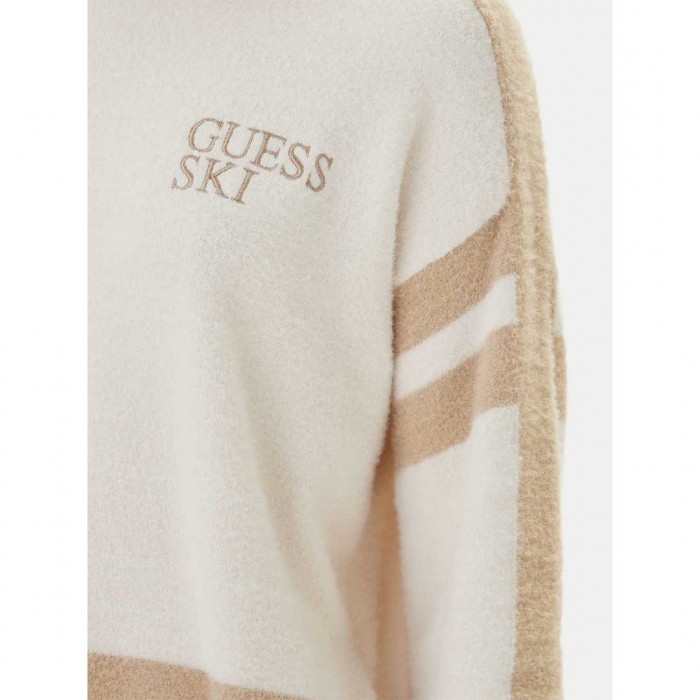 GUESS WOMAN PULLOVER SKI BEIGE
