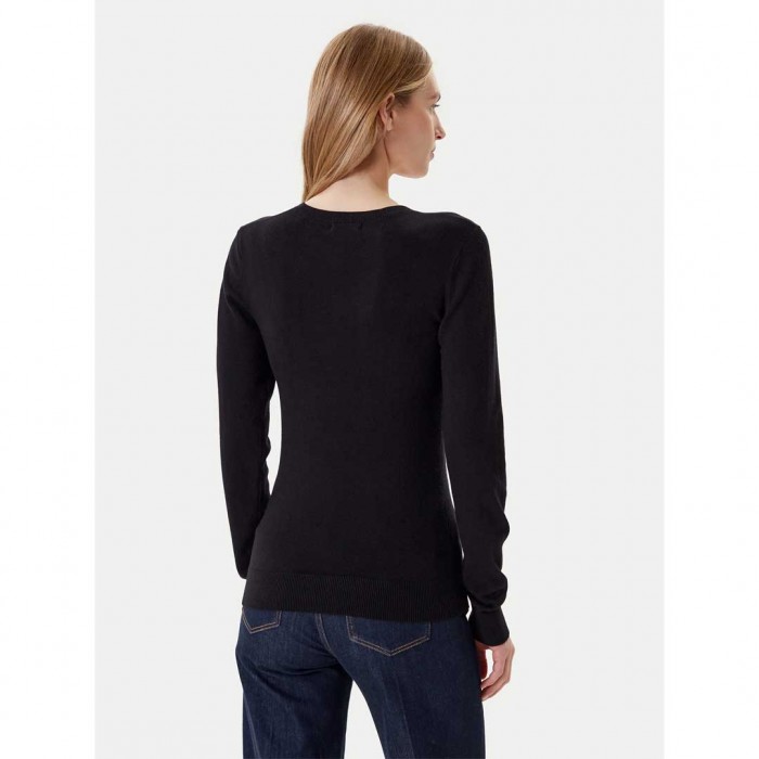 GUESS WOMAN PULLOVER LOGO BLACK