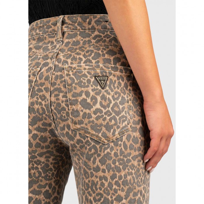 GUESS WOMAN JEAN ANIMAL PRINT
