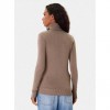 GUESS Women's Blouse Turtleneck Brown GUESS Women's Blouse Turtleneck Brown