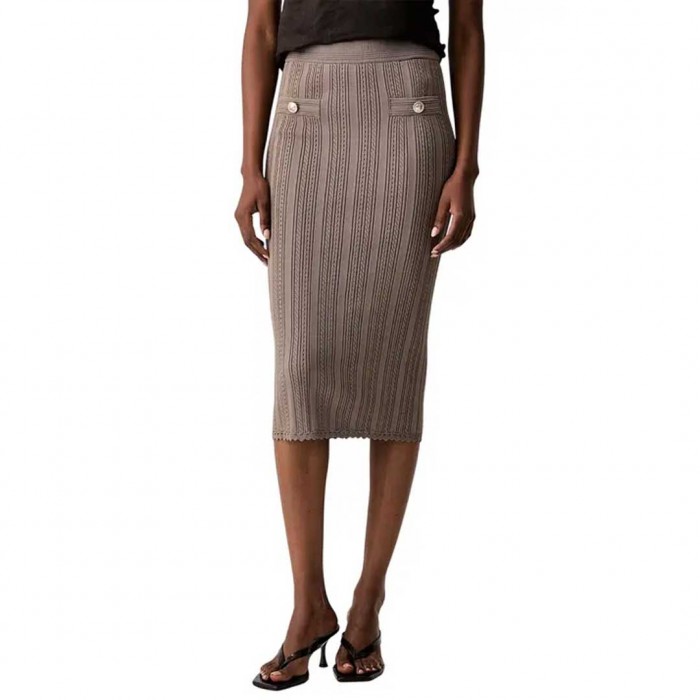 GUESS WOMAN LONG SKIRT BEIGE