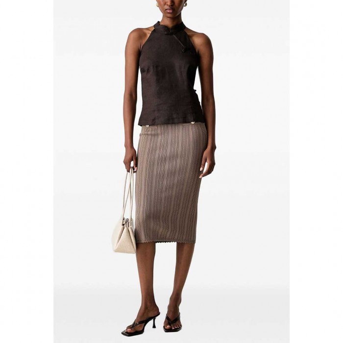 GUESS WOMAN LONG SKIRT BEIGE