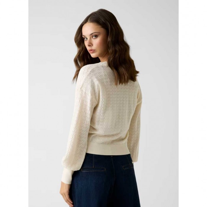 GUESS WOMAN CARDIGAN OFF WHITE