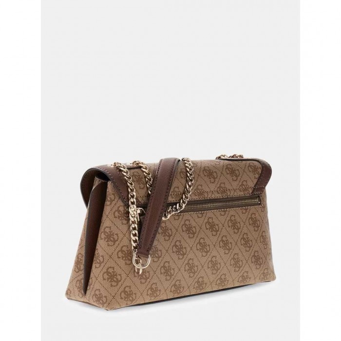 GUESS WOMAN SMALL BAG LINDSEY LATTE LOGO