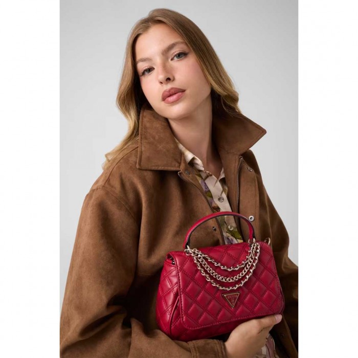 GUESS WOMAN SMALL BAG GIULLY DARK CHERRY