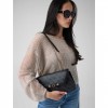GUESS WOMAN SMALL BAG LINDSEY COAL LOGO