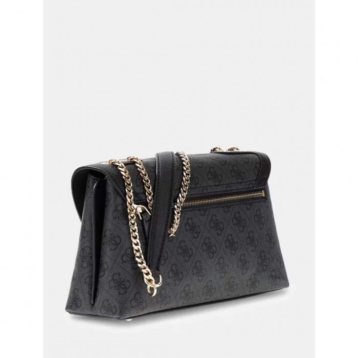 GUESS WOMAN SMALL BAG LINDSEY COAL LOGO