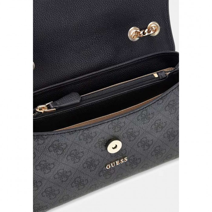 GUESS WOMAN SMALL BAG LINDSEY COAL LOGO