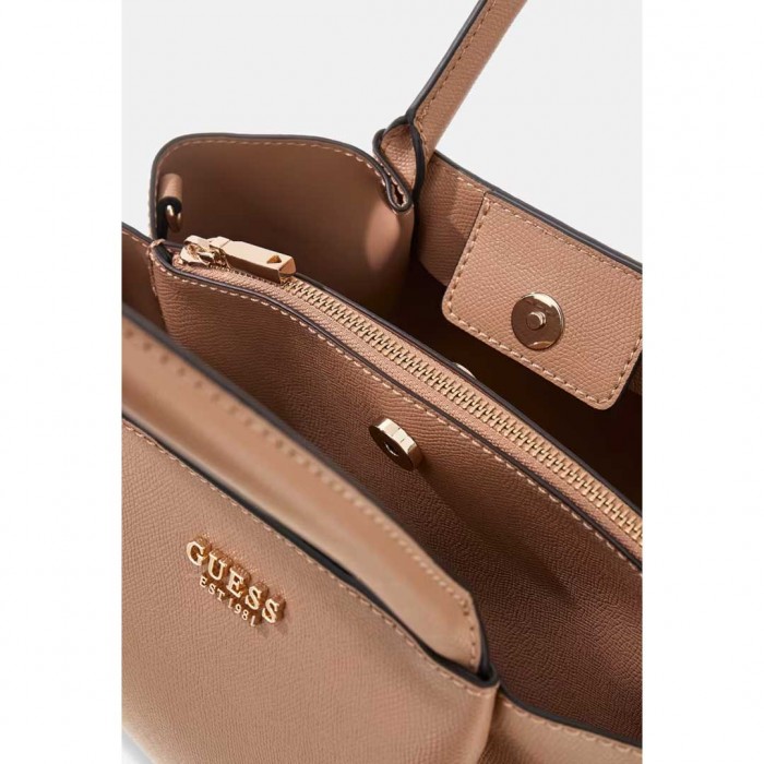 GUESS WOMAN BAG AMORETTE MEDIUM SIZE BEIGE