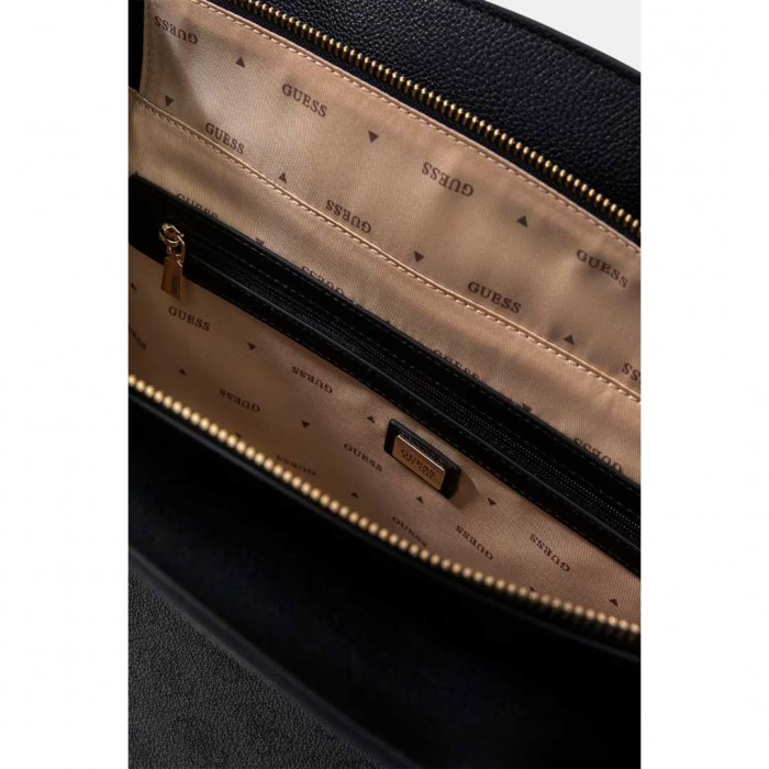 GUESS WOMAN BAG TOTE LINDSEY COAL LOGO