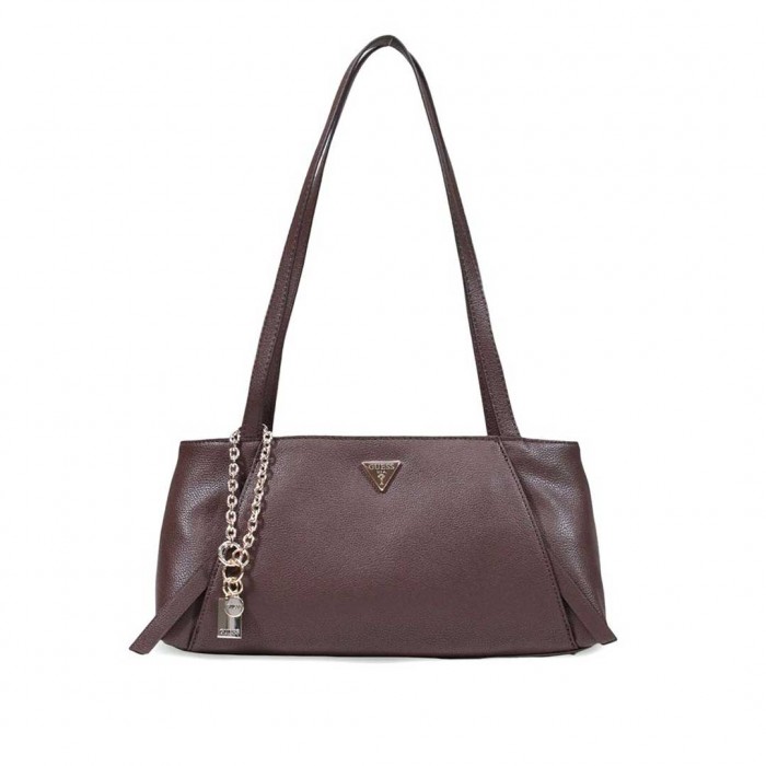 GUESS WOMAN BAG DEVON DARK BROWN