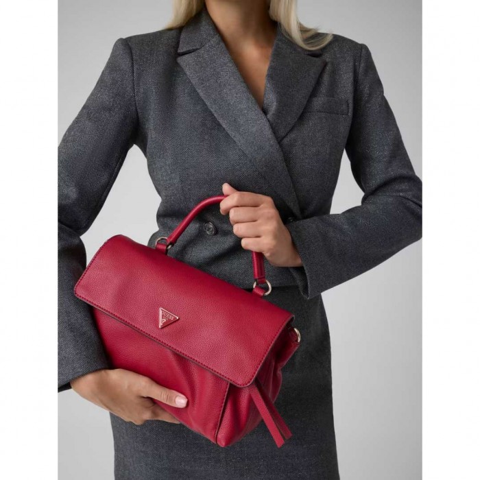 GUESS WOMAN BAG MEDIUM DEVON DARK CHERRY