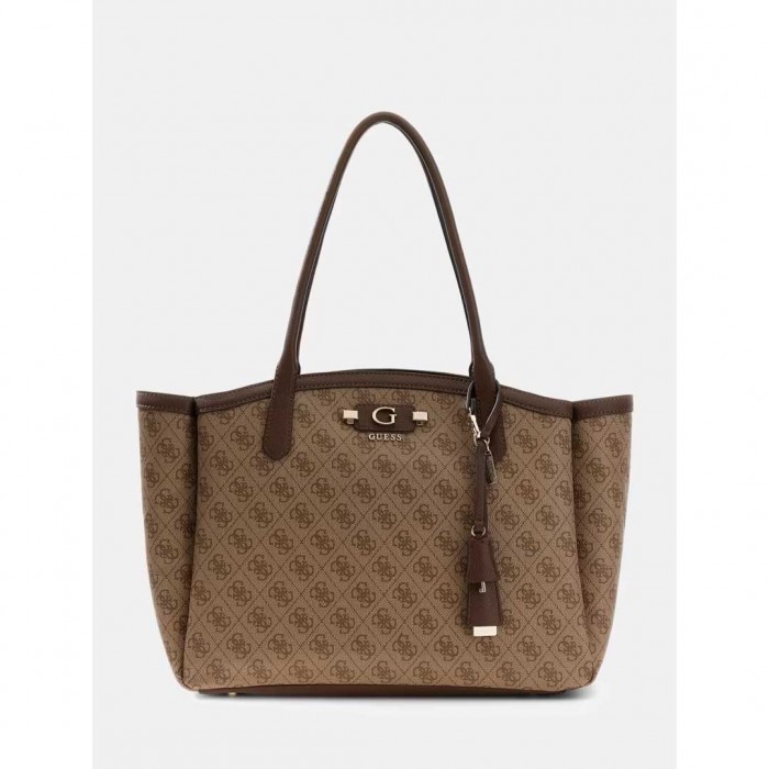 GUESS WOMAN TOTE BAG LATTE LOGO