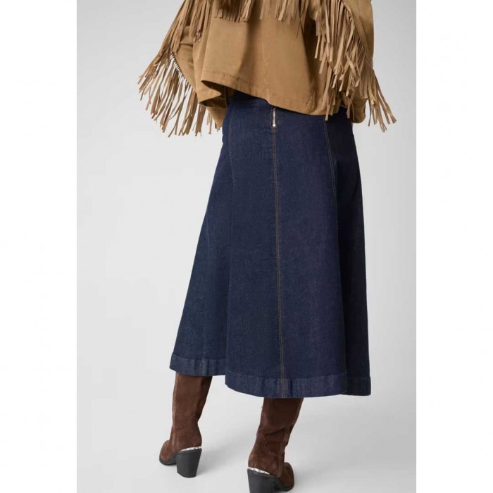 GUESS WOMAN JEAN LONG SKIRT BLUE