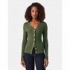 GUESS WOMAN RIP CARDIGAN GREEN