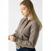 GUESS WOMAN ZIP HOOD BROWN