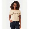 GUESS WOMAN LOGO T SHIRT BEIGE