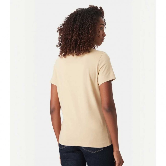 GUESS WOMAN LOGO T SHIRT BEIGE