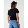 GUESS WOMAN T SHIRT LOGO BLACK