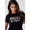 GUESS WOMAN T SHIRT LOGO BLACK