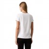 GUESS WOMAN T SHIRT LEOPARD LOGO WHITE
