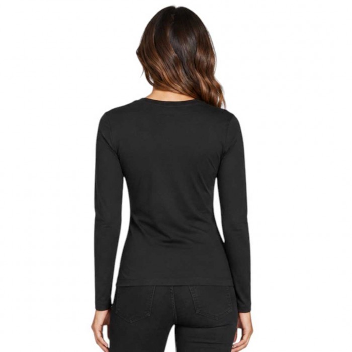 GUESS WOMAN LONGSLEEVE BLOUSE BLACK