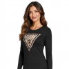 GUESS WOMAN LONGSLEEVE BLOUSE BLACK