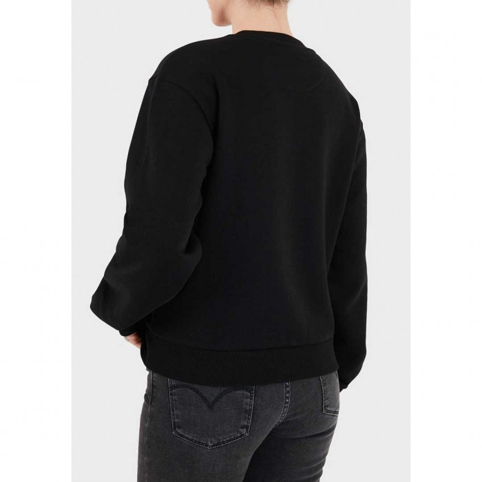 GUESS WOMAN SWEATSHIRT LOGO BLACK