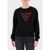 GUESS WOMAN SWEATSHIRT LOGO BLACK