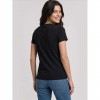 GUESS WOMAN LOGO T SHIRT TRIANGLE BLACK