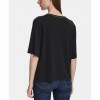 GUESS WOMAN V NECK T SHIRT BLACK