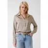 GUESS WOMAN SATEN SHIRT BEIGE