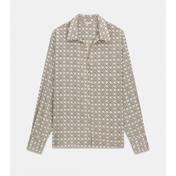 GUESS WOMAN SATEN SHIRT BEIGE