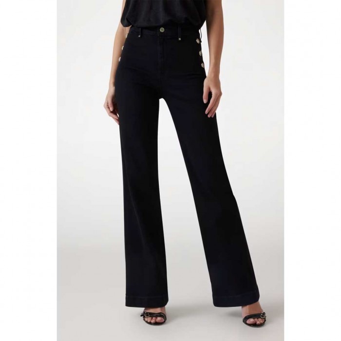 GUESS WOMAN JEAN FLARE BLACK